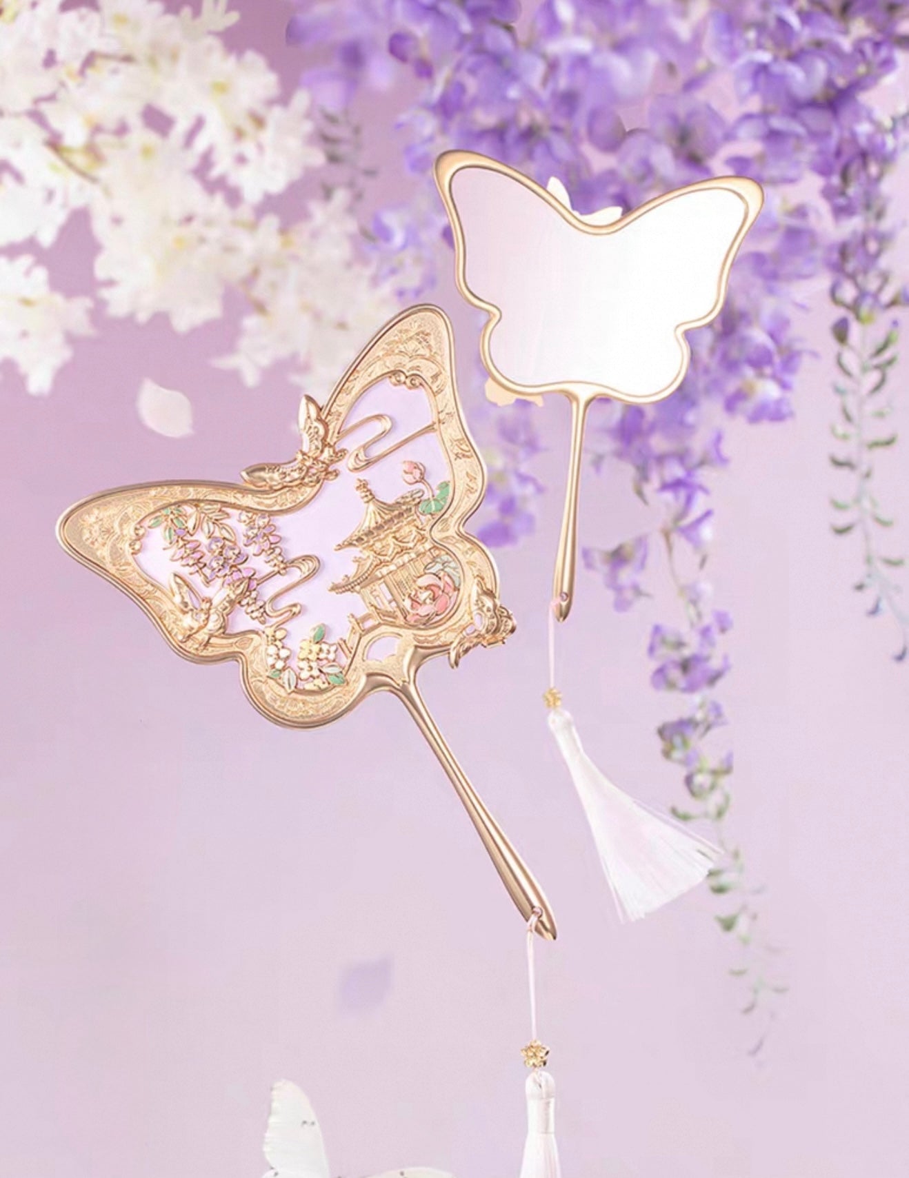 Butterfly Palace Handheld Mirror