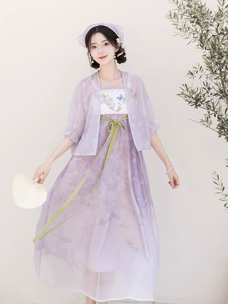 Tang Dynasty x Modern Hanfu: Ice Grapes 葡萄冰柠 (Preorder)