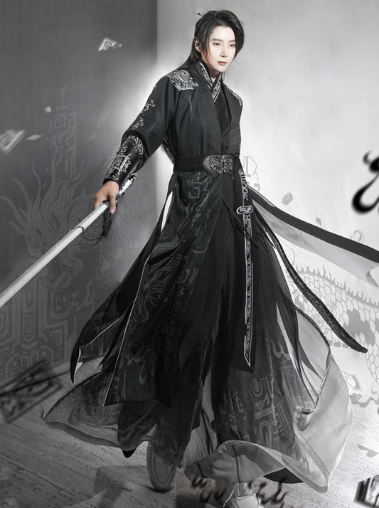 New Chinese Style Swordsman Hanfu Outfit - Zlota (Preorder)