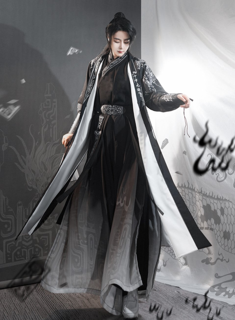 New Chinese Style Swordsman Hanfu Outfit - Zlota (Preorder)
