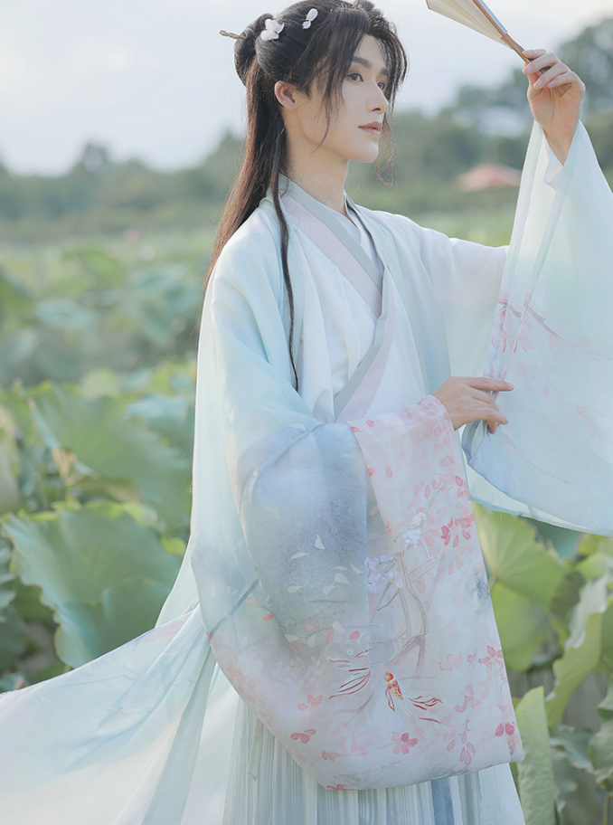 Wei Jin Wuxia Style Qiyao Ruqun - Cloud Pavilion 琼花云归