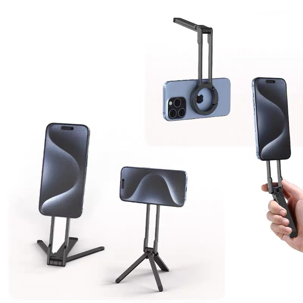 đ„HOT SALEđ„Magnetic Phone Tripod for iPhone, Portable Phone Holder Mini Tripod