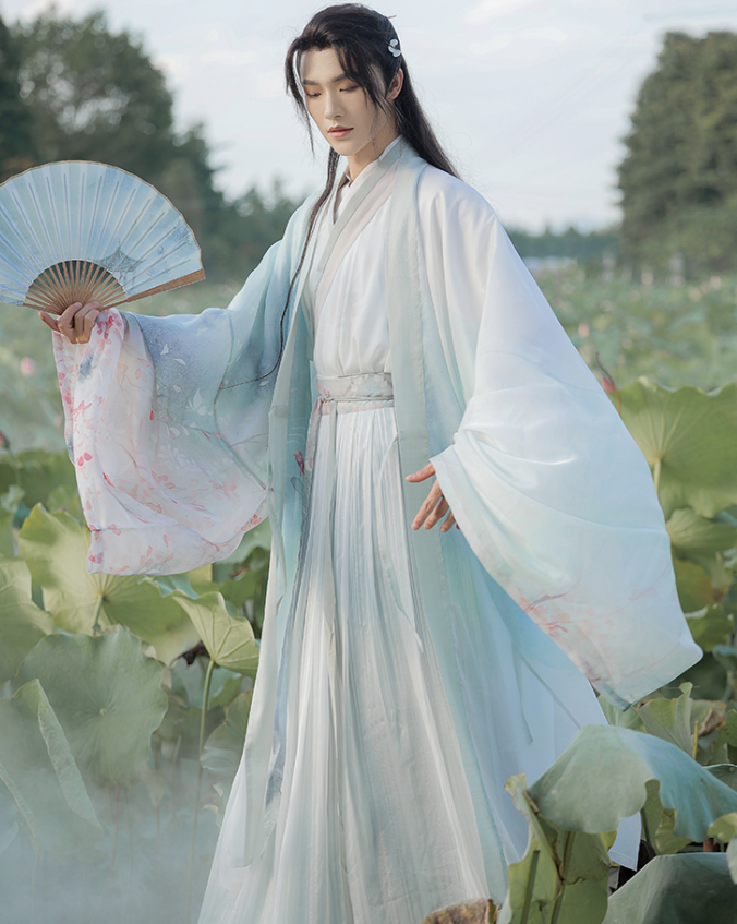 Wei Jin Wuxia Style Qiyao Ruqun - Cloud Pavilion 琼花云归