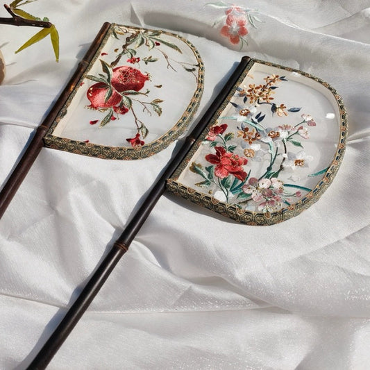 Blooms Warring States Hand Fan