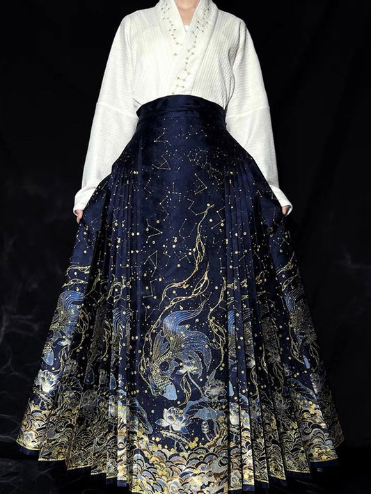 Ming Dynasty Modern Hanfu, Mamianqun, Constellation (Preorder)