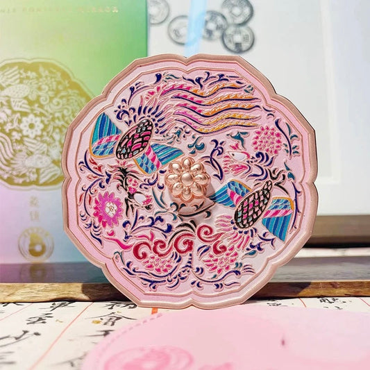 Twin Phoenix Pocket Mirror