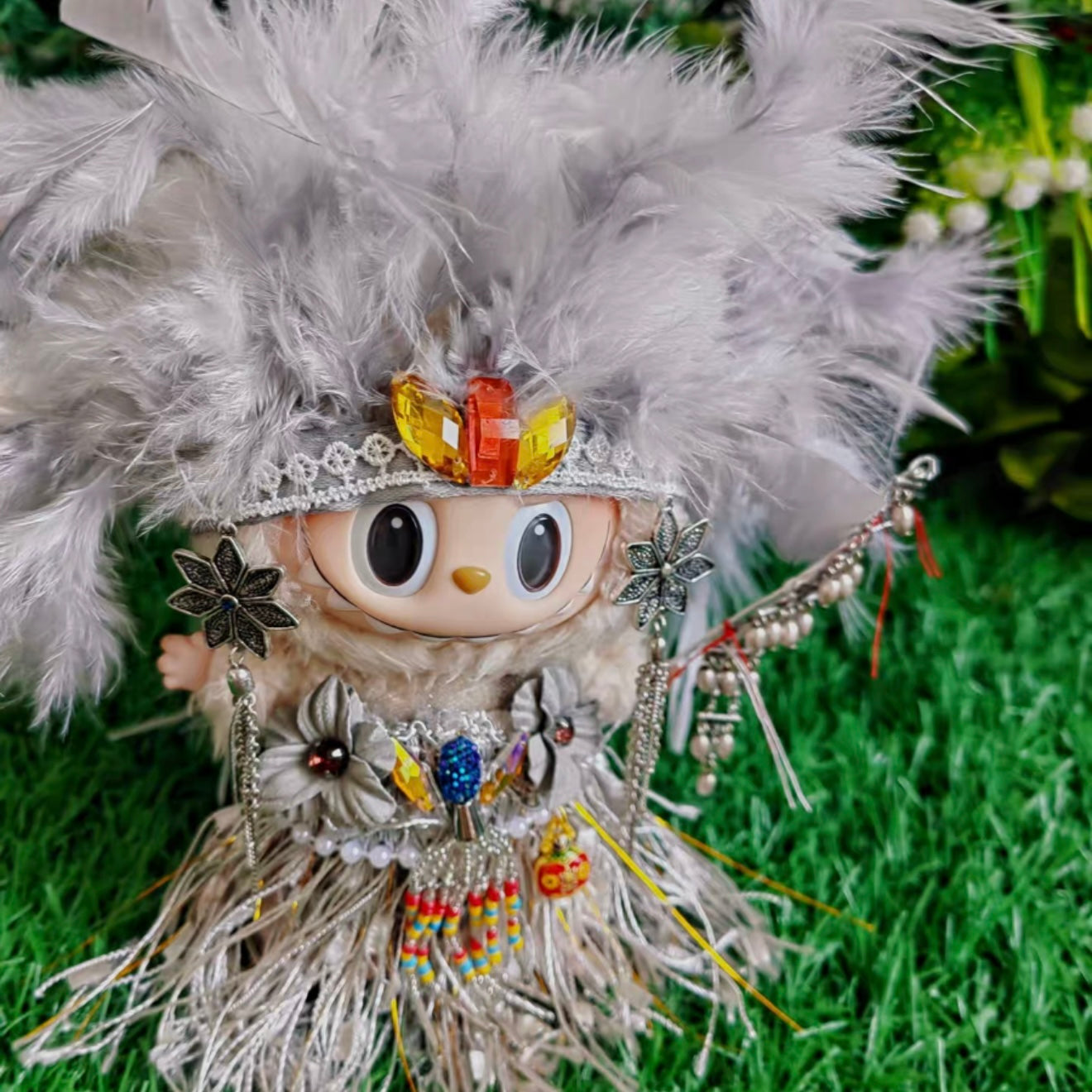 17cm Labubu Plush Doll Fantasy Costume - High Priest