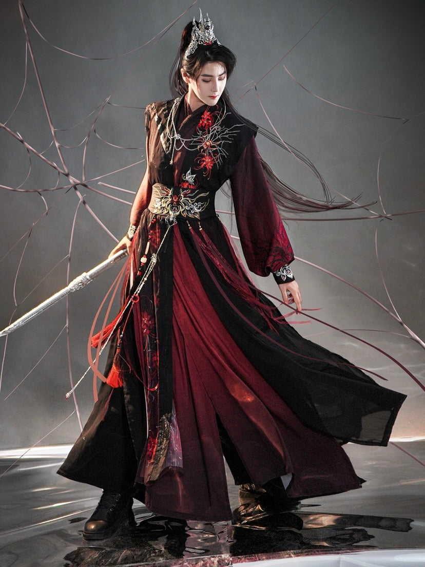 New Chinese Style Xianxia Costume - Red Spider Liles 曼蛛丝语 (Preorder)