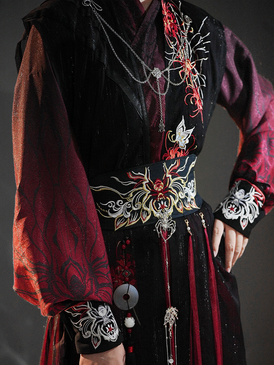 New Chinese Style Xianxia Costume - Red Spider Liles 曼蛛丝语 (Preorder)