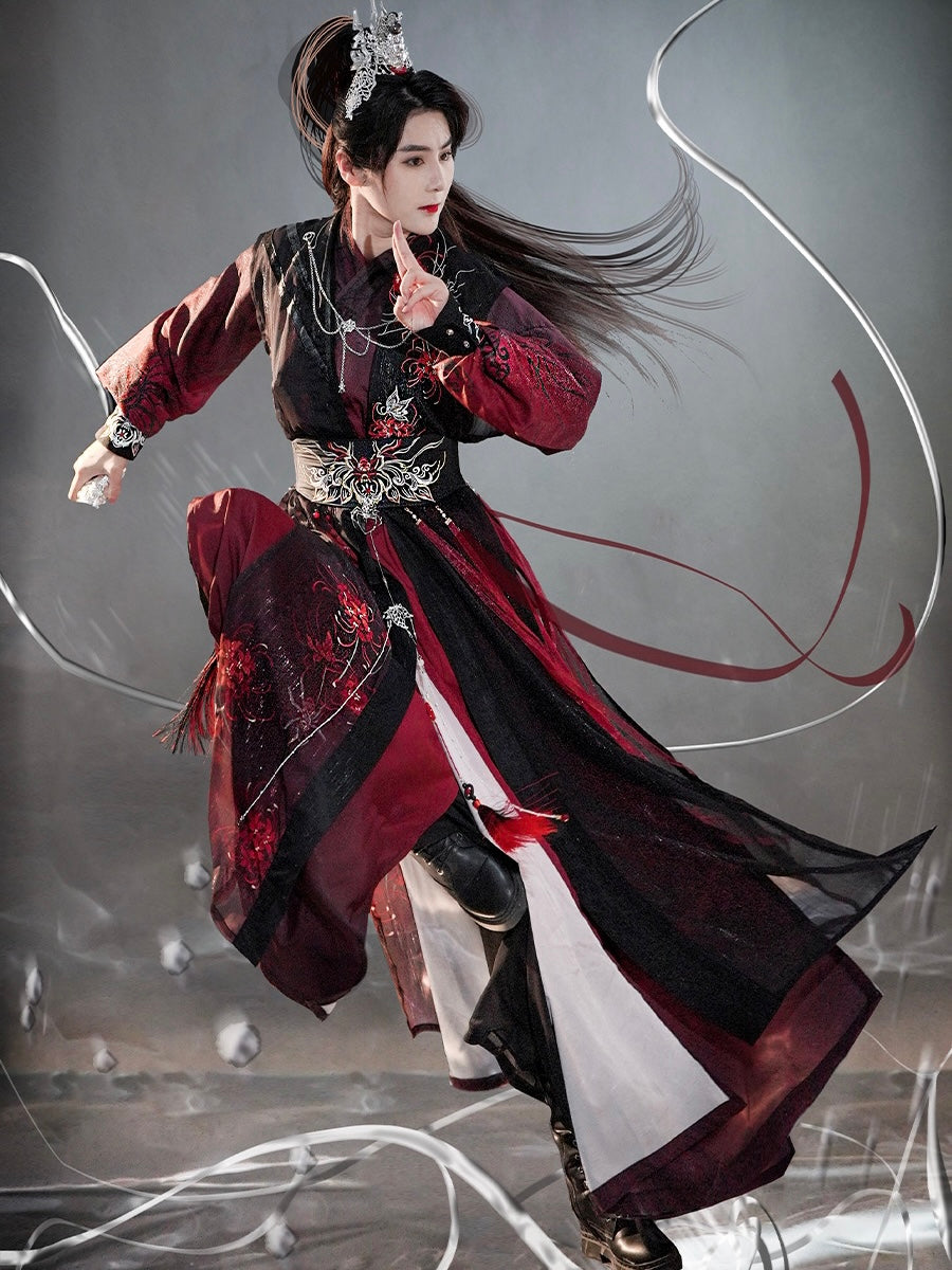 New Chinese Style Xianxia Costume - Red Spider Liles 曼蛛丝语 (Preorder)