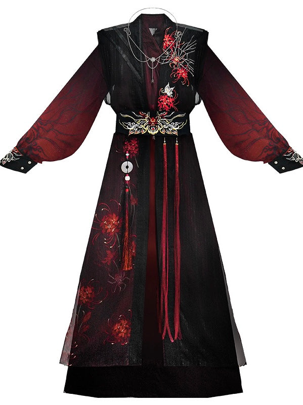 New Chinese Style Xianxia Costume - Red Spider Liles 曼蛛丝语 (Preorder)