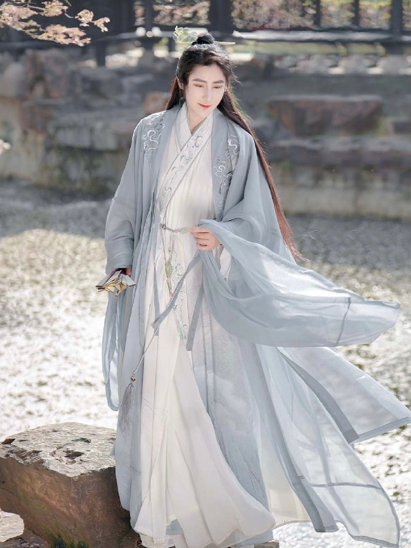 Wei Jin Xianxia Style Qiyao Ruqun - Zither 高山流水 (Preorder)