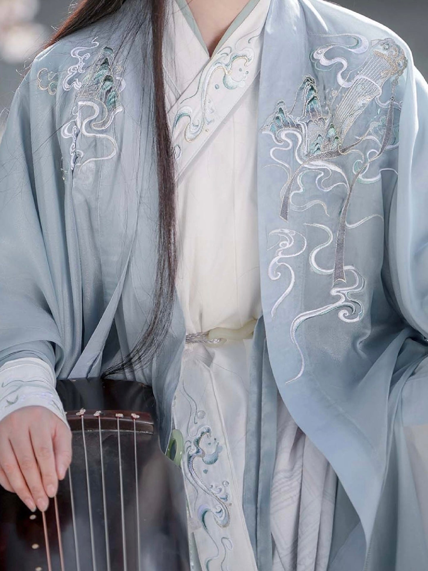 Wei Jin Xianxia Style Qiyao Ruqun - Zither 高山流水 (Preorder)