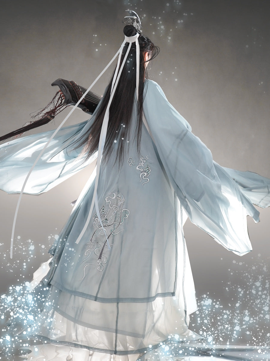 Wei Jin Xianxia Style Qiyao Ruqun - Zither 高山流水 (Preorder)