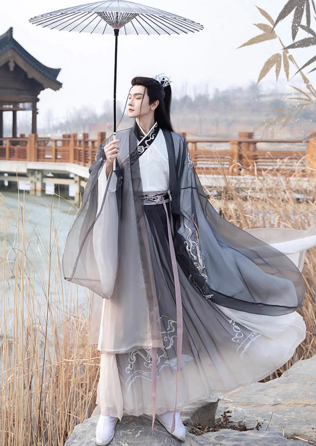 Wei Jin Wuxia Style Qiyao Ruqun - Elwood 青枫