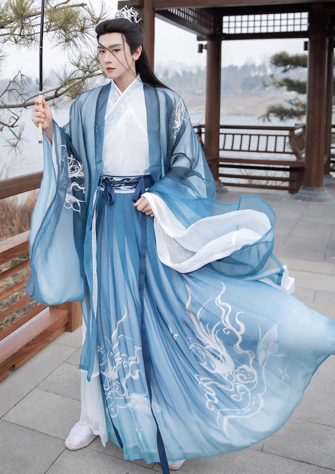 Wei Jin Wuxia Style Qiyao Ruqun - Elwood 青枫