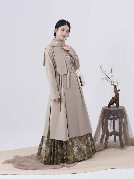 Ming Dynasty Modern Hanfu, Mamianqun, Willow (Preorder)