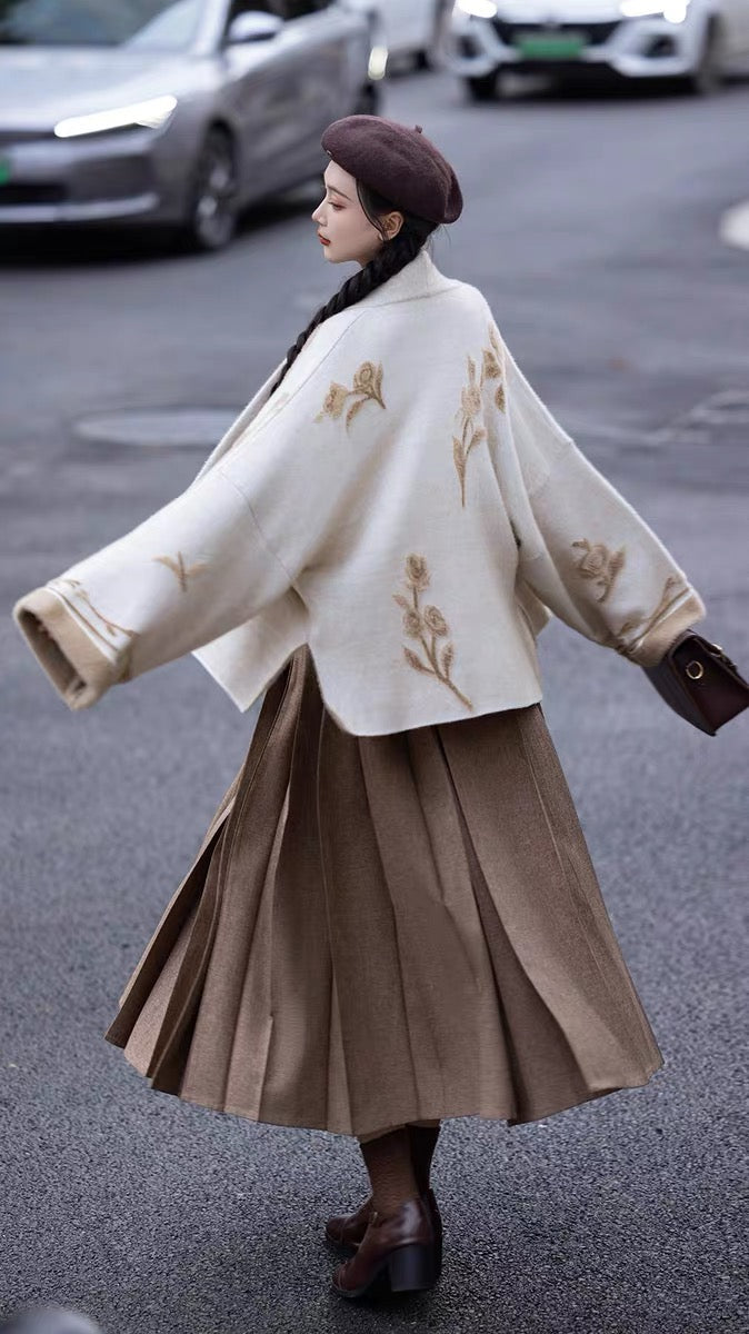 Woody Modern Hanfu Chinese Autumn Style Matching Set