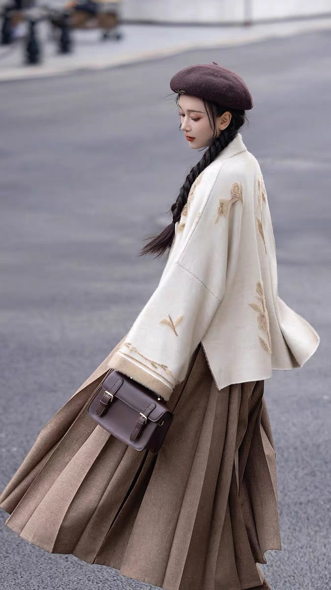 Woody Modern Hanfu Chinese Autumn Style Matching Set