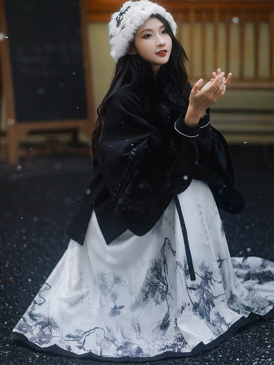 Ming Dynasty Modern Hanfu, Mamianqun, Picturesque (Preorder)