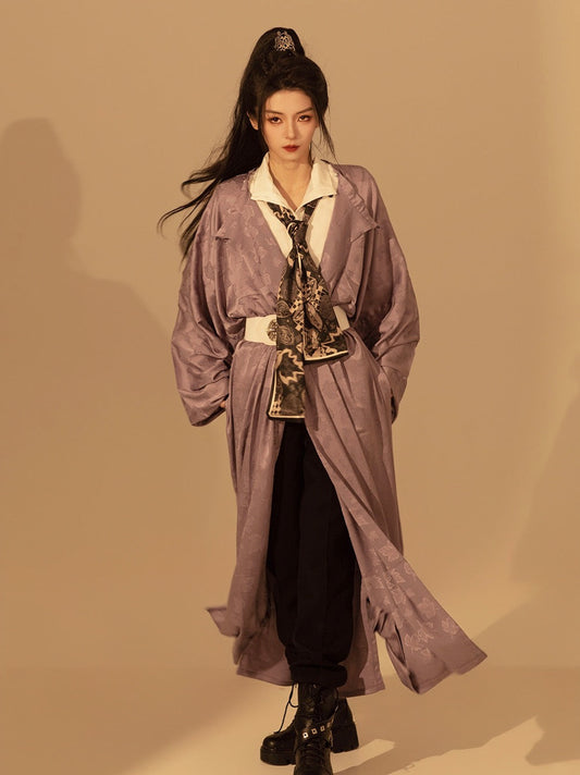 Tang Dynasty Hanfu Robe - Taro 芋泥