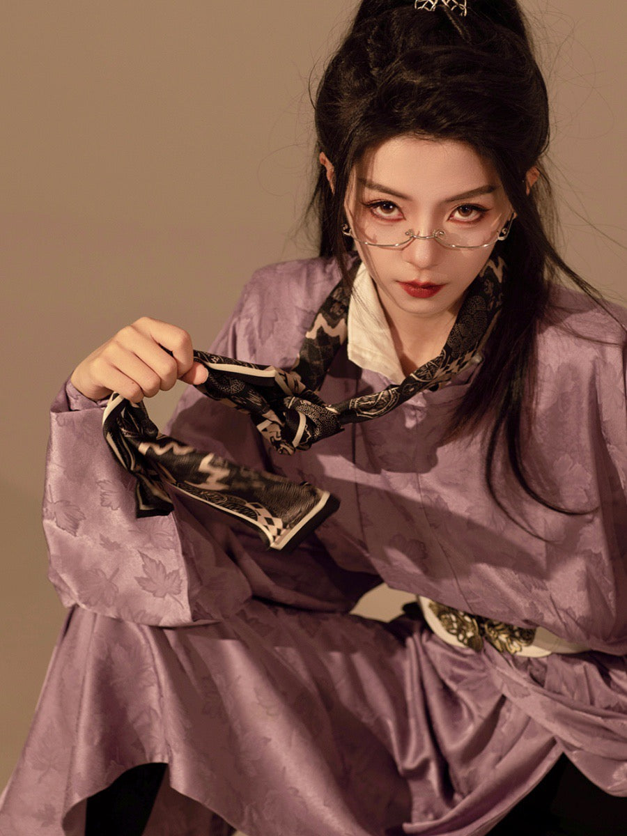 Tang Dynasty Hanfu Robe - Taro 芋泥