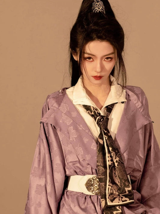Tang Dynasty Hanfu Robe - Taro 芋泥