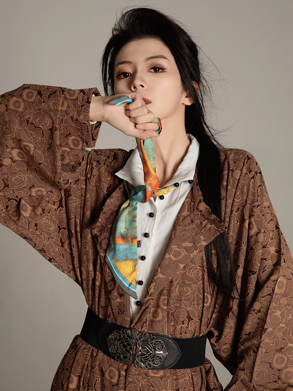 Tang Dynasty Hanfu Robe - River Flows 河川