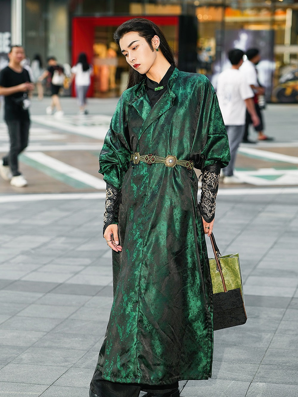 Tang Dynasty Hanfu Robe - Ink River 墨川 (Preorder)