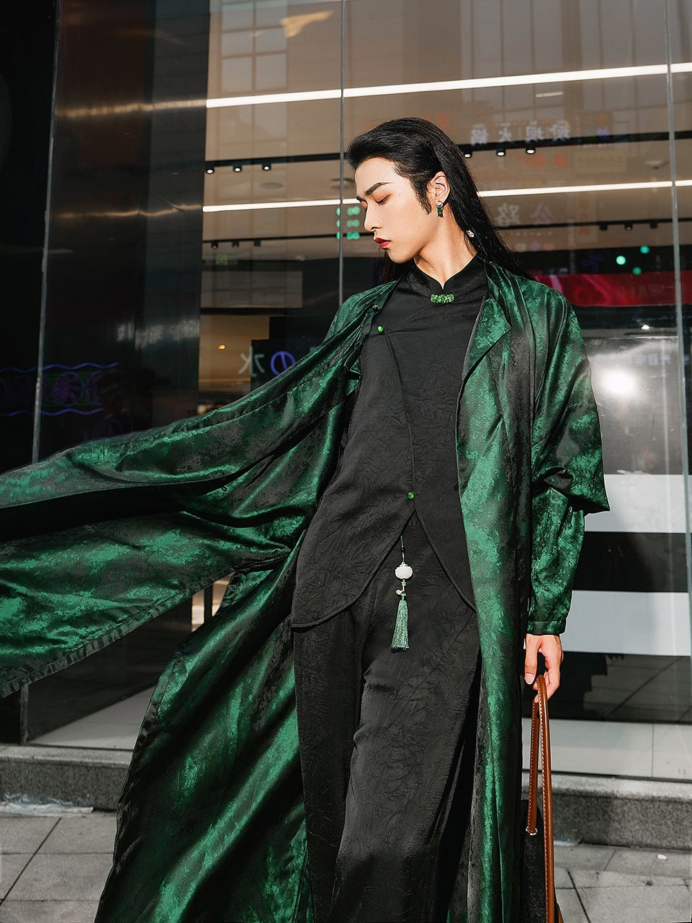 Tang Dynasty Hanfu Robe - Ink River 墨川 (Preorder)