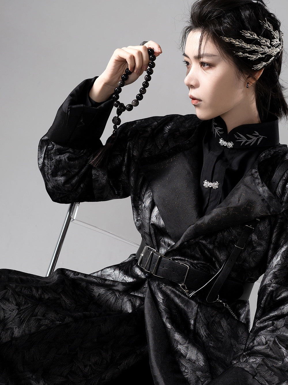 Tang Dynasty Hanfu Robe - Nocturne 墨渊