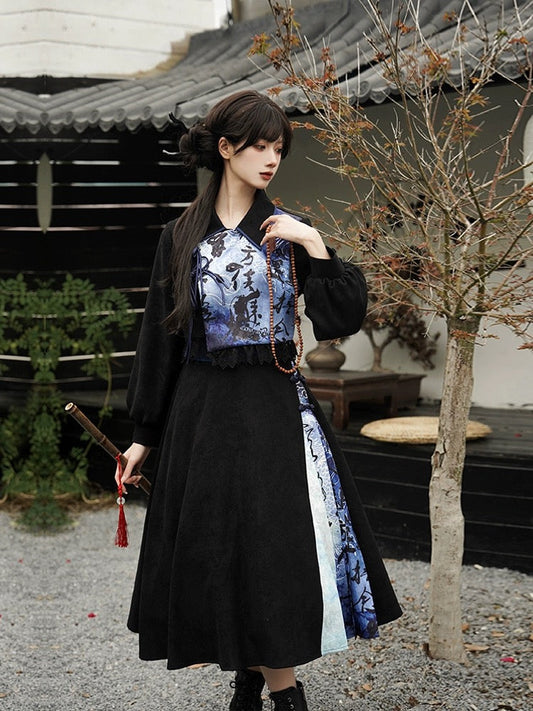 Casual Qi Lolita Chinese Style Dress, Delphine