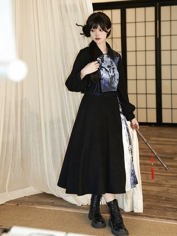 Casual Qi Lolita Chinese Style Dress, Delphine