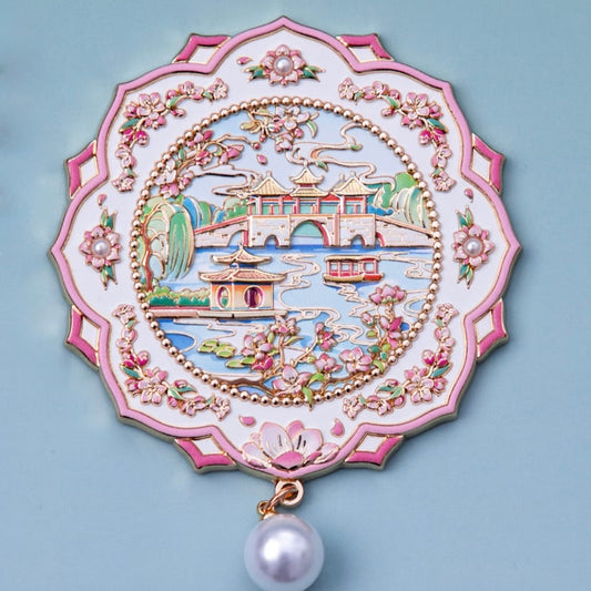 Blooming Lake Fridge Magnet