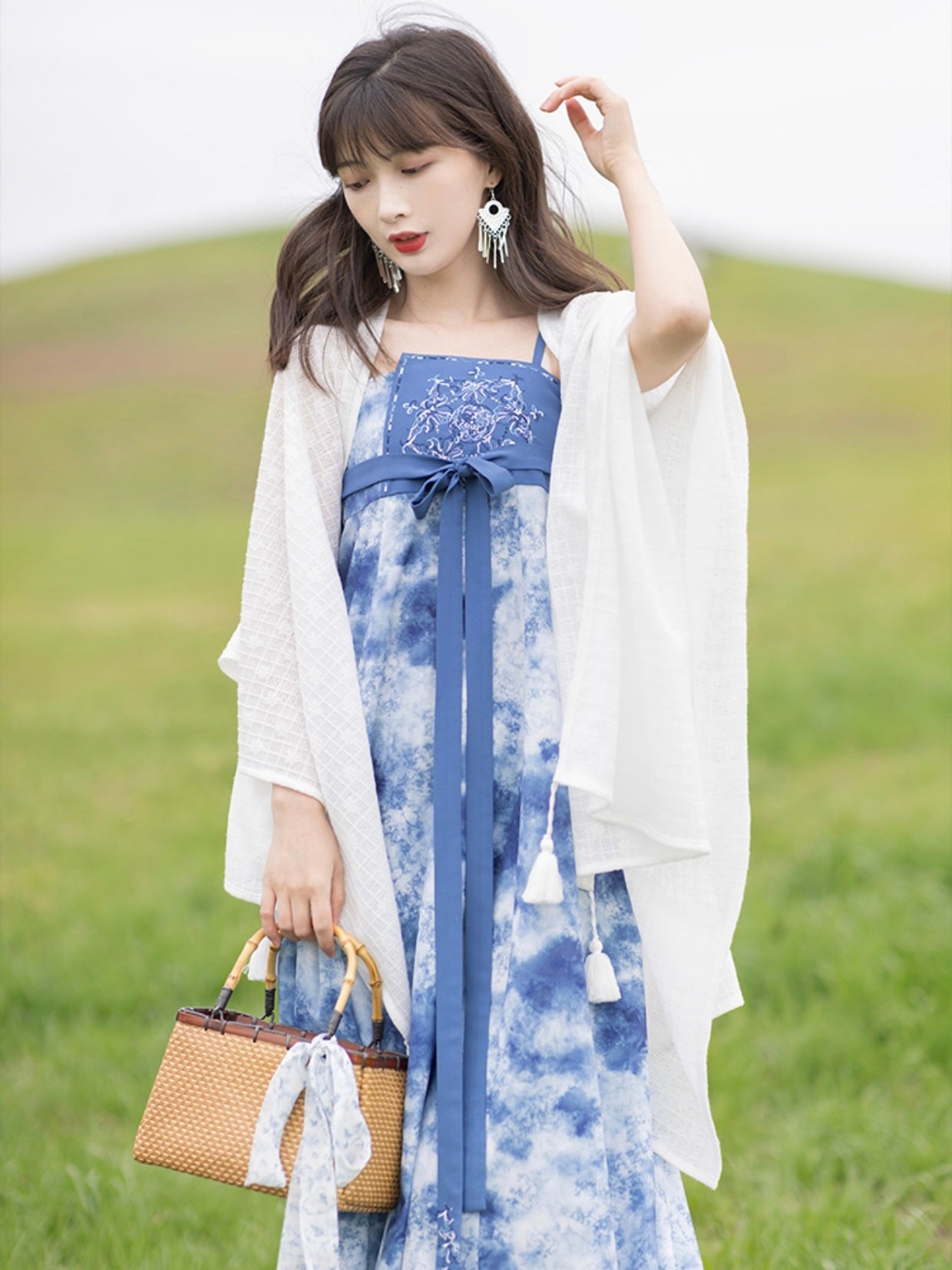 Ripples Modern Tang Style Hanfu Dress