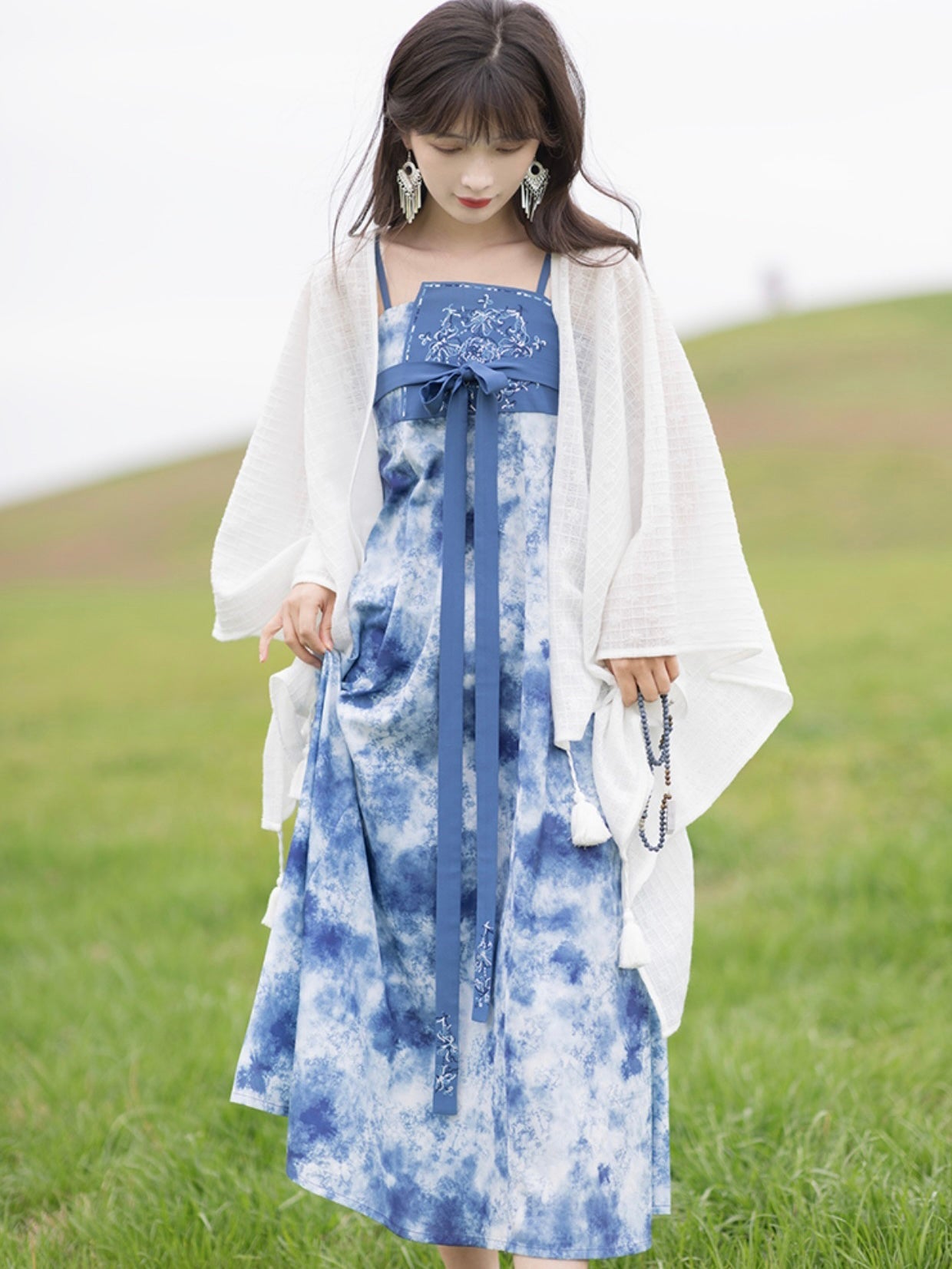 Ripples Modern Tang Style Hanfu Dress