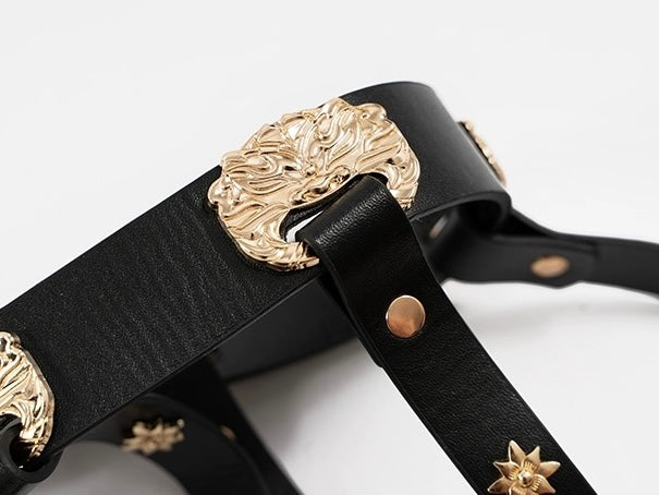 Crimson Assassin - Leather Waist Belt