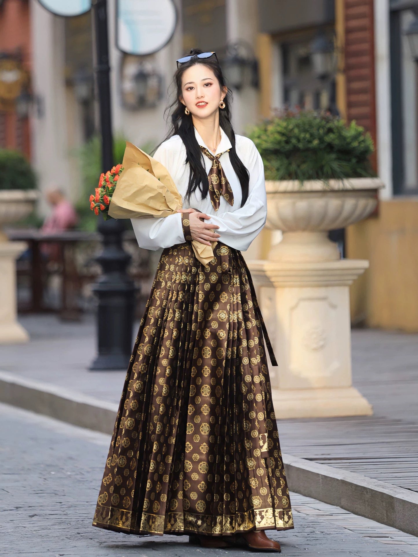 Pipa Ming Style Mamian Skirt Hanfu