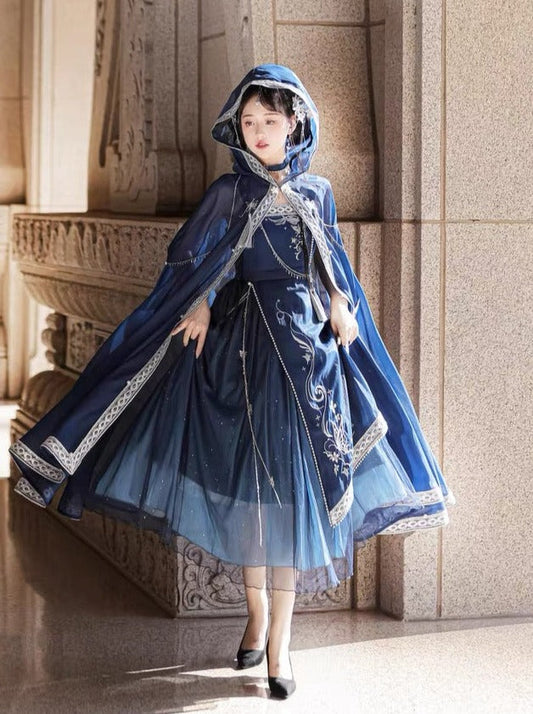 Qi Lolita Dunhuang Flying Fairy Style Costume, Starlight