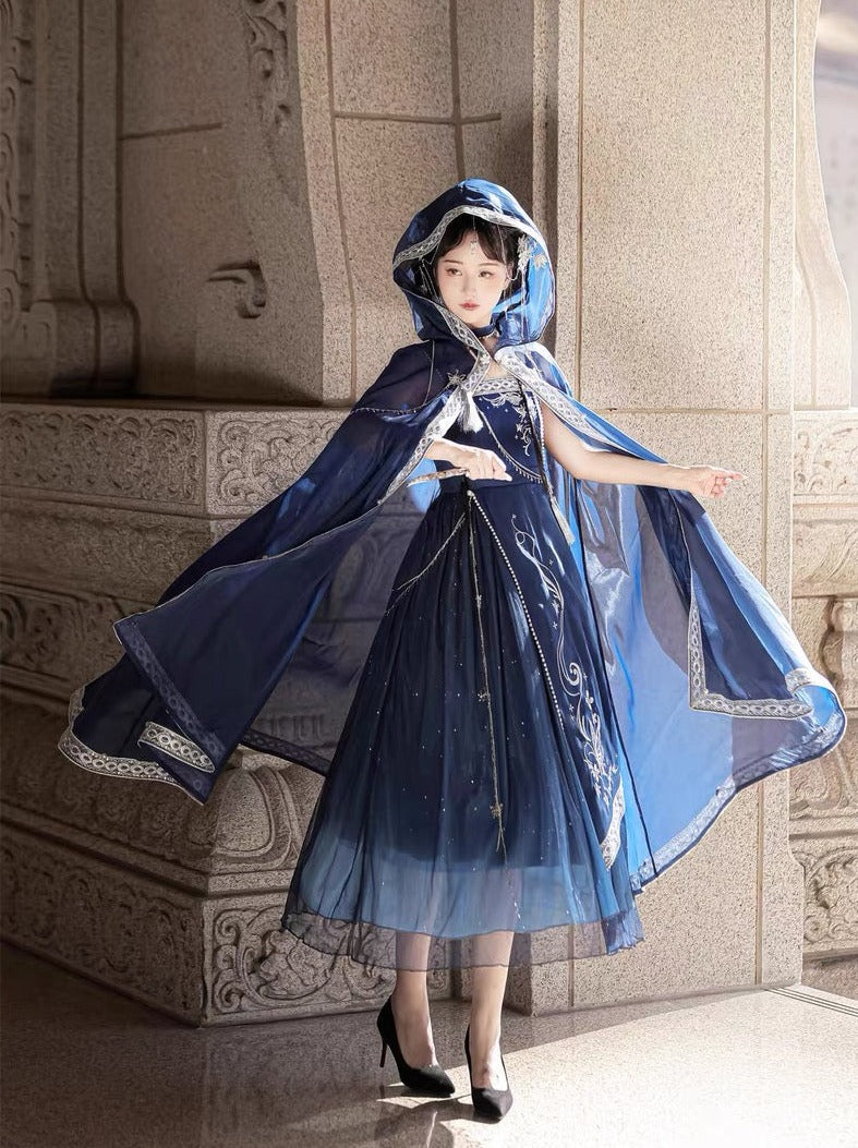 Qi Lolita Dunhuang Flying Fairy Style Costume, Starlight