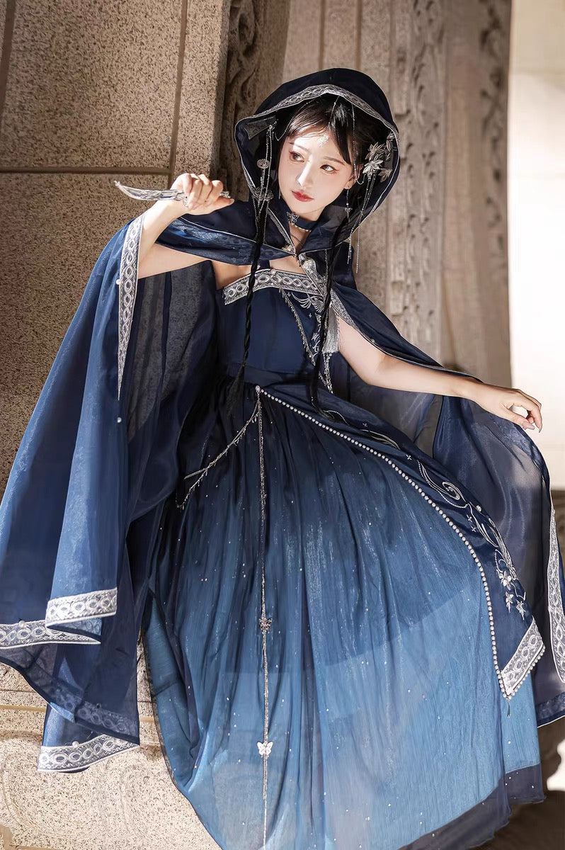 Qi Lolita Dunhuang Flying Fairy Style Costume, Starlight