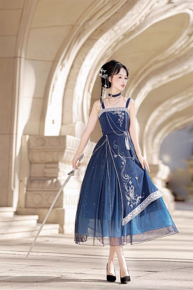 Qi Lolita Dunhuang Flying Fairy Style Costume, Starlight