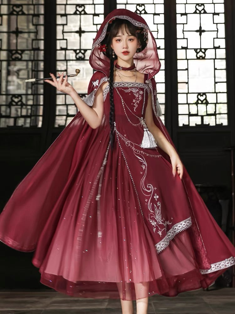 Qi Lolita Dunhuang Flying Fairy Style Costume, Bloodlust