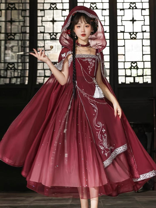 Qi Lolita Dunhuang Flying Fairy Style Costume, Bloodlust