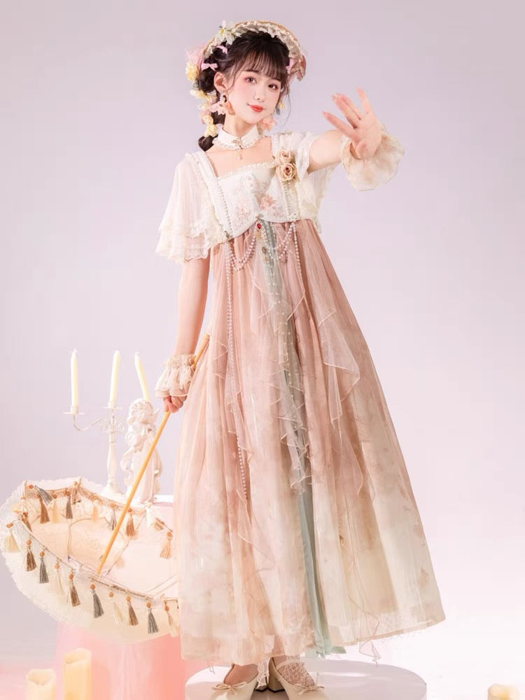 Qi Lolita Tang Dynasty Hanfu, Floral Fairy