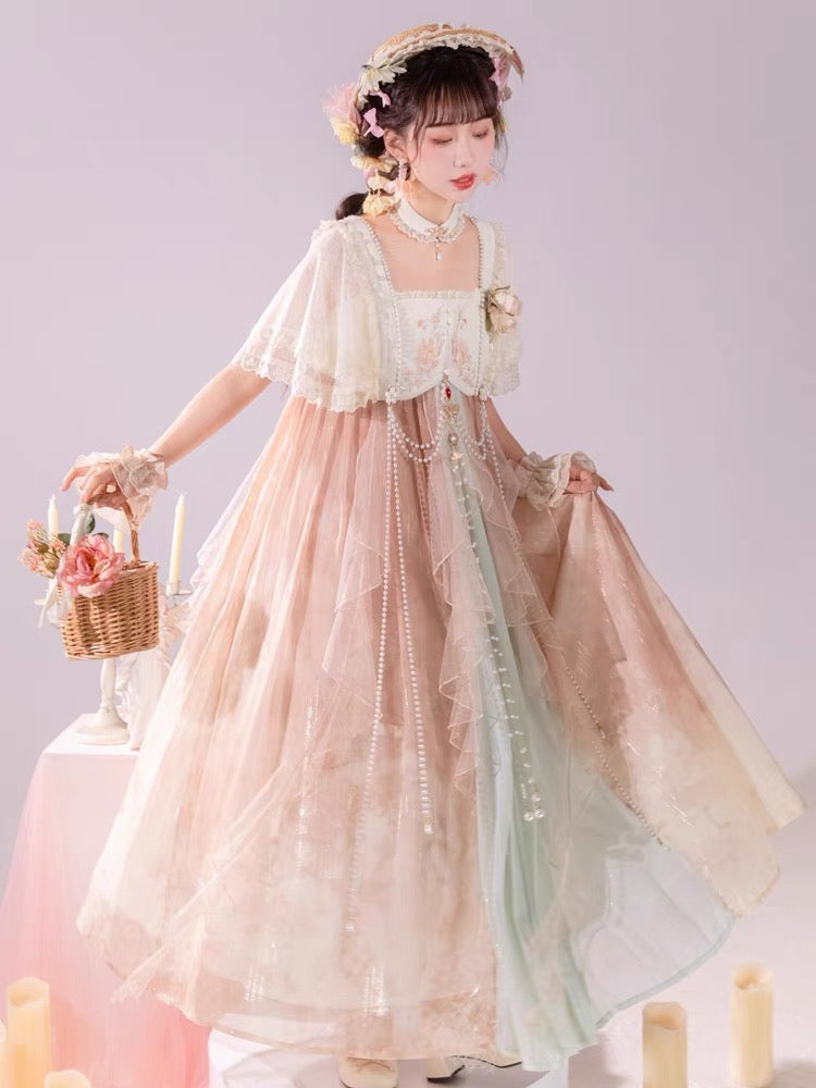 Qi Lolita Tang Dynasty Hanfu, Floral Fairy