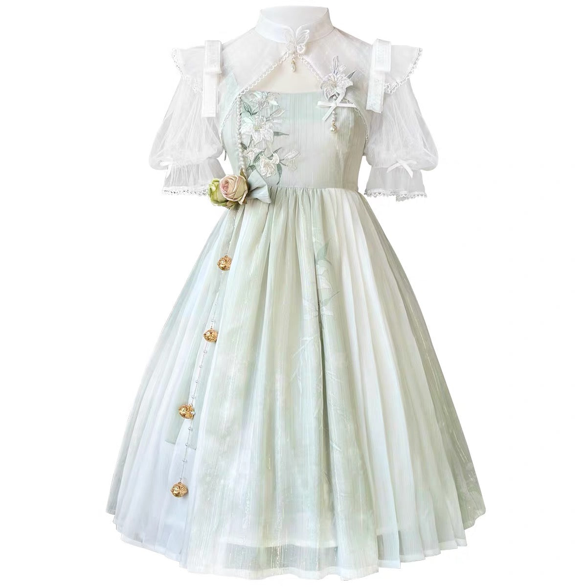 Sweet Qi Lolita Chinese Dress, Leafine