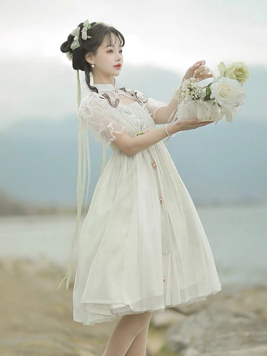 Sweet Qi Lolita Chinese Dress, Leafine