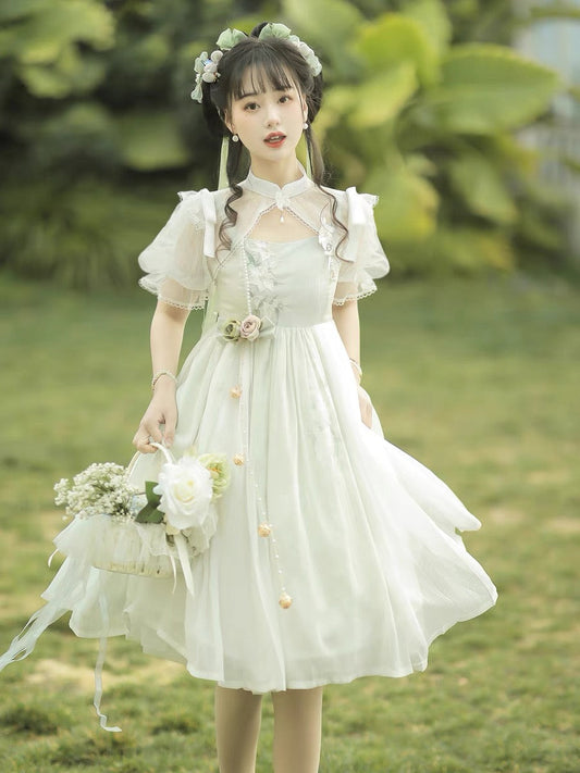 Sweet Qi Lolita Chinese Dress, Leafine