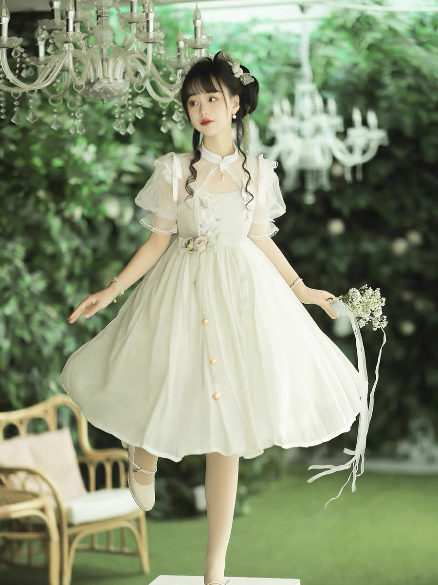 Sweet Qi Lolita Chinese Dress, Leafine